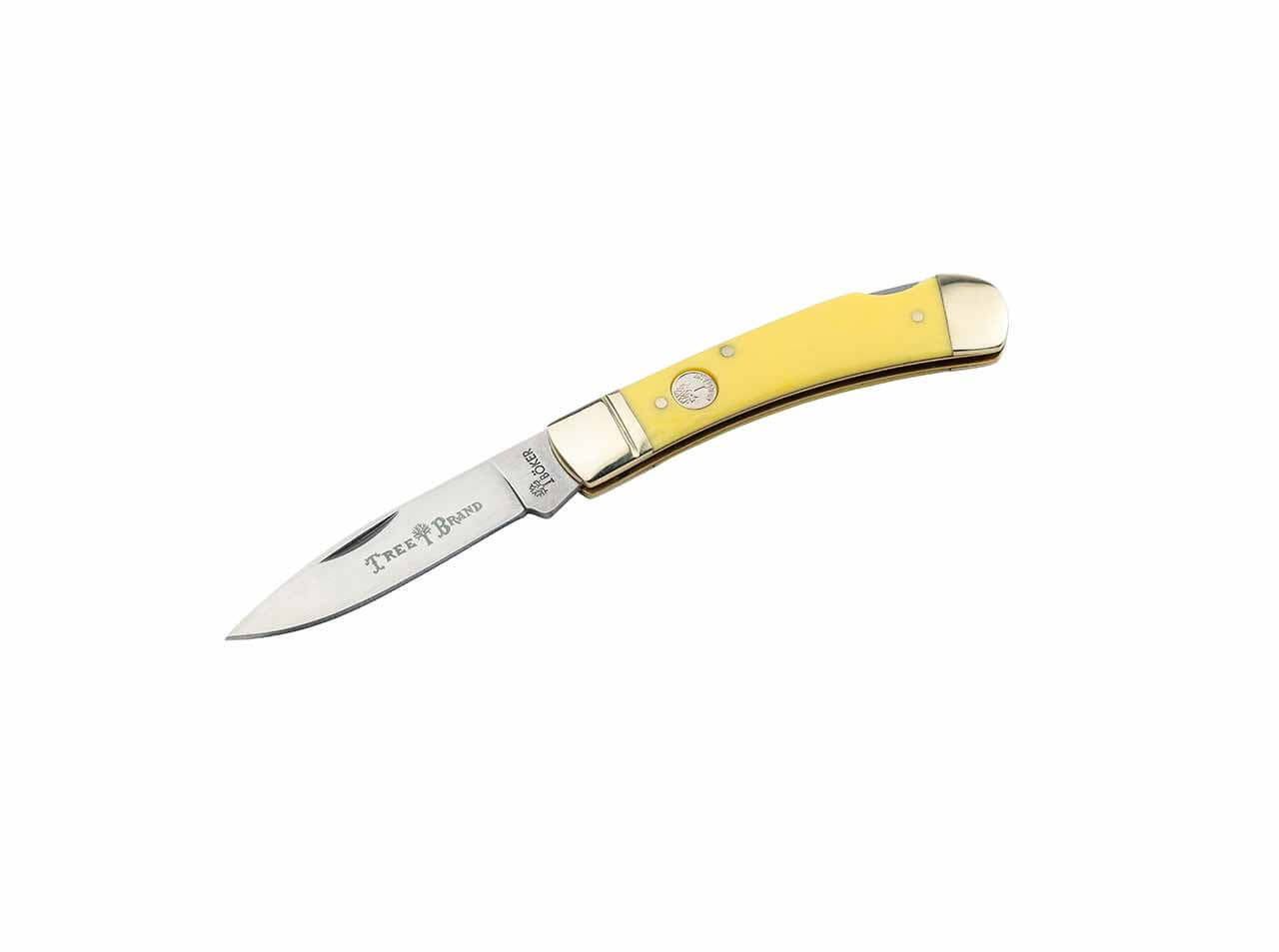 Boker Traditional Series 2.0 Manufaktur Smooth Yellow Bone Handles  Gentleman's Folding Knife, D2 Blade