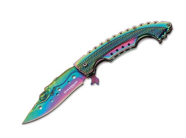 Pocket Knives, Multicolored, Flipper, Linerlock, 440A