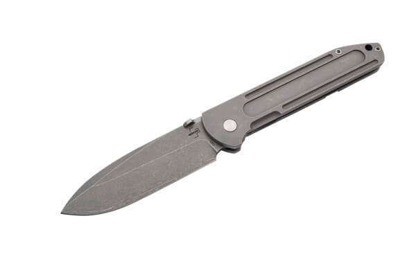 Pocket Knives, Grey, Thumb Stud, Framelock, D2, Stainless Steel