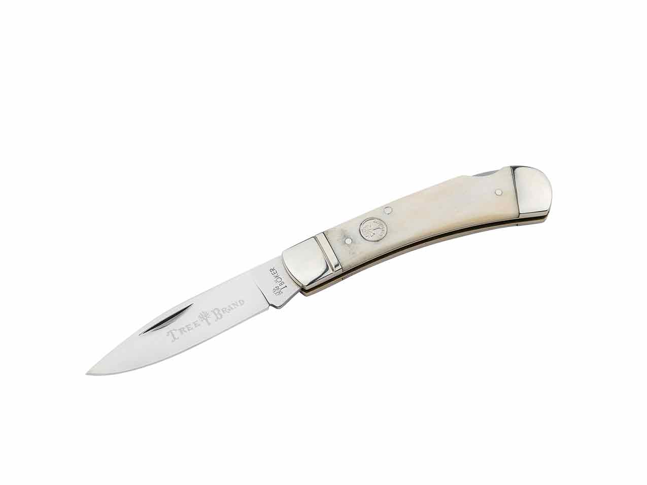 Boker Rosewood Folding Pocket Hunter Folding Knife 2-Blade C-75 Carbon