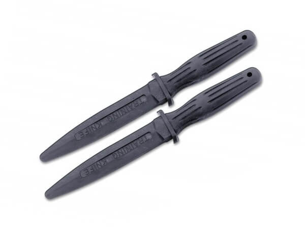 Training Knives, Black, Fixed, Rubber, Rubber