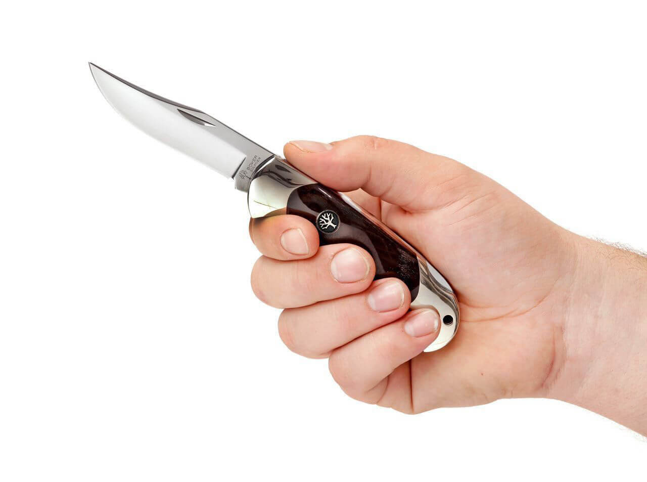  Boker 112007 Buffalo Horn Hunter Blade Pocket Knife : Hunting  Knives : Sports & Outdoors