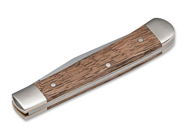 Pocket Knives, Brown, Nail Nick, Slipjoint, 440C, Oak Wood