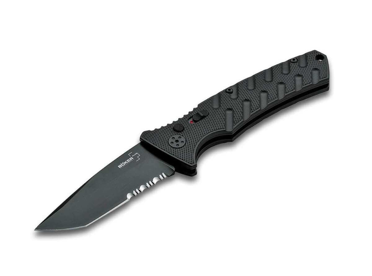 Böker Plus Kalashnikov Button Lock All Black D2 | Boker USA