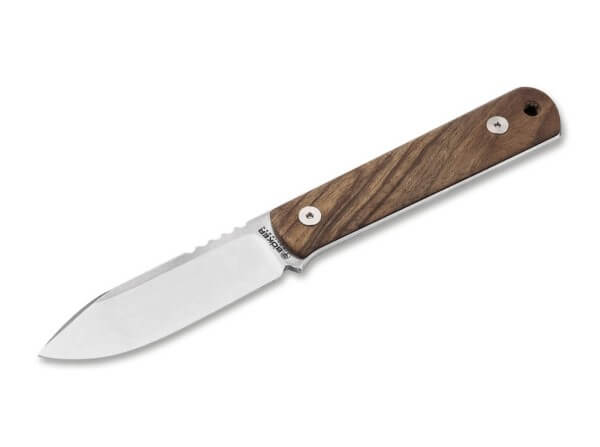 Fixed Blade Knives, Brown, Fixed, MagnaCut, Walnut Wood