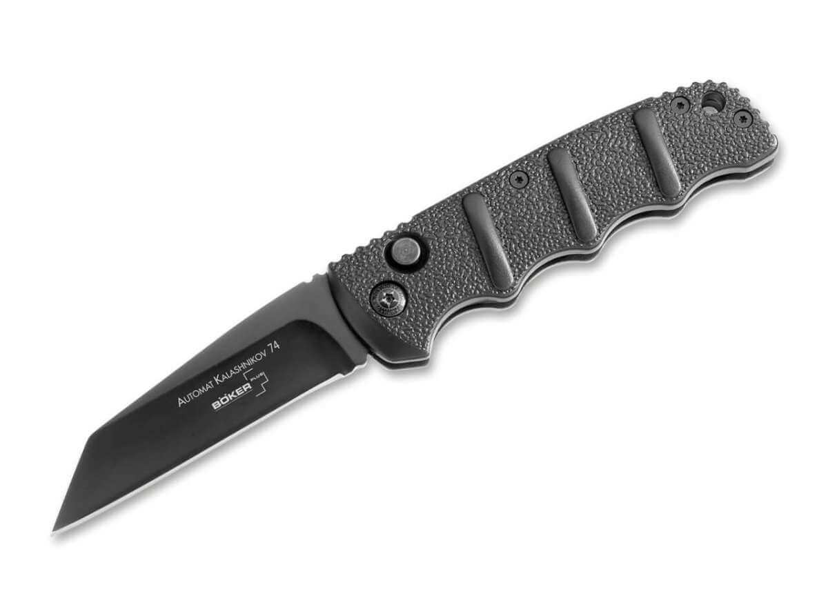 Böker Plus Kalashnikov Button Lock All Black D2 | Boker USA