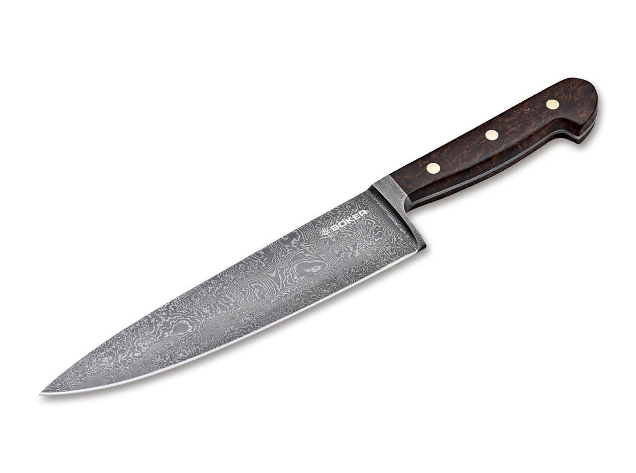 CF-64 handmade Damascus Steel Chef Knife - Walnut Wood Handle