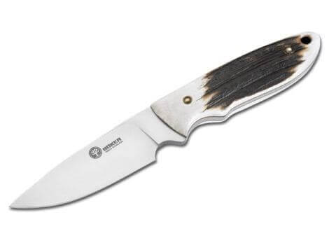 Fixed Blade Knives, Brown, Fixed, T6MoV, Stag