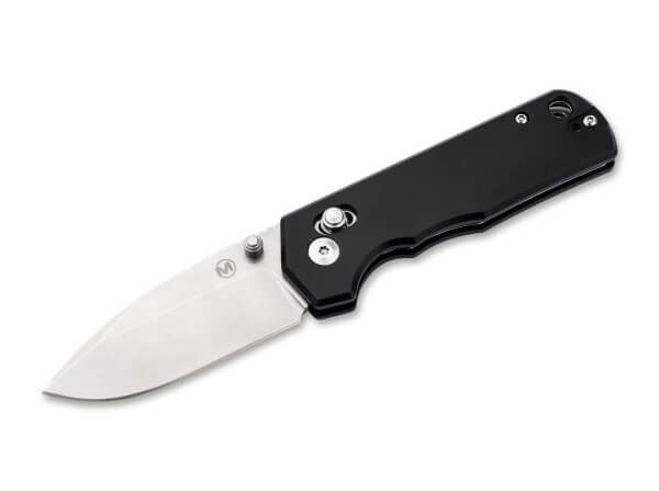 Pocket Knives, Black, Thumb Stud, Crossbar Lock, 440B, Aluminum