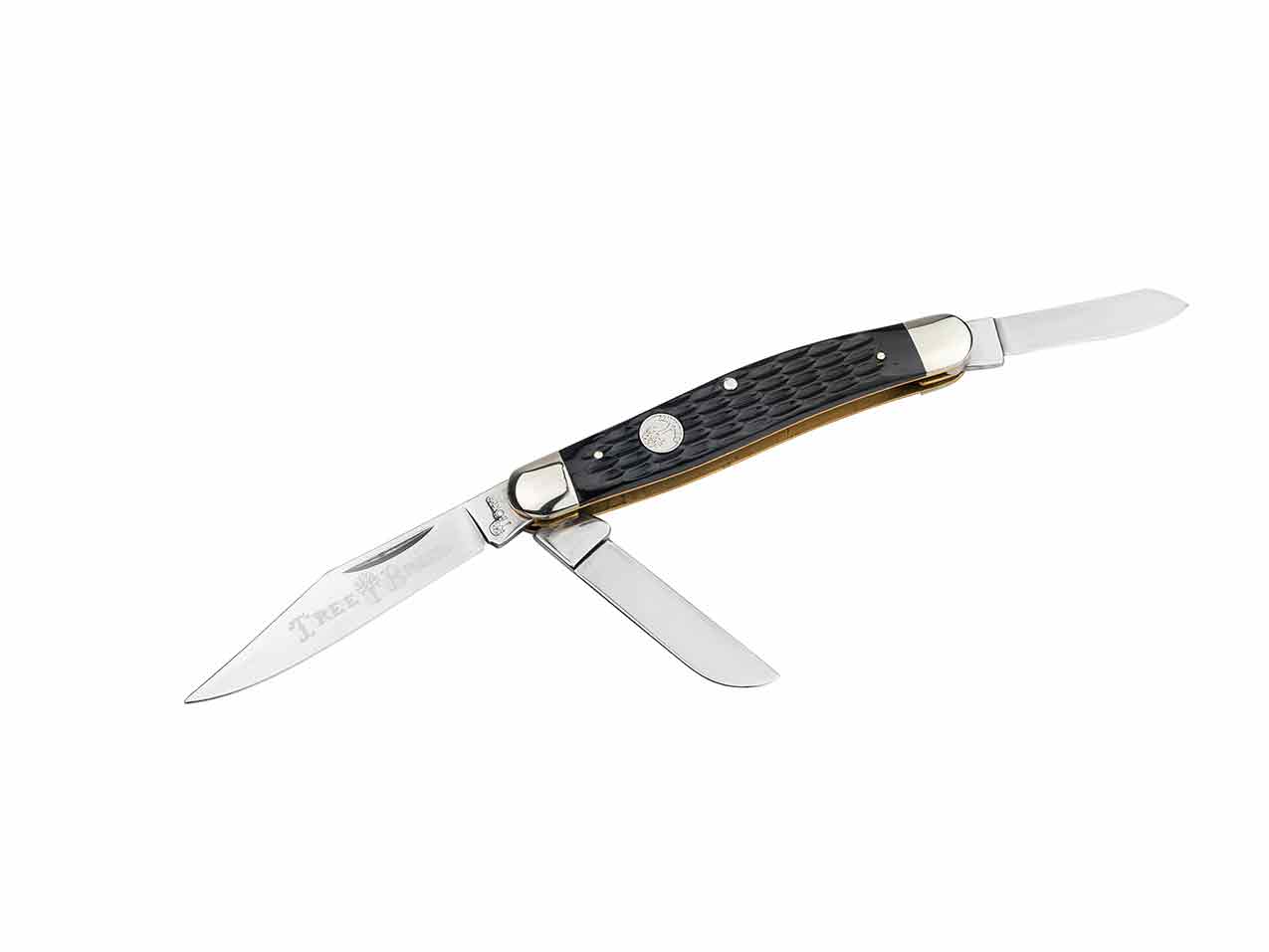  Boker Mini Trapper 3.75 Inch Pocket Knife, Jigged Black Bone,  Traditional Series 2.0, Made in Germany : Everything Else