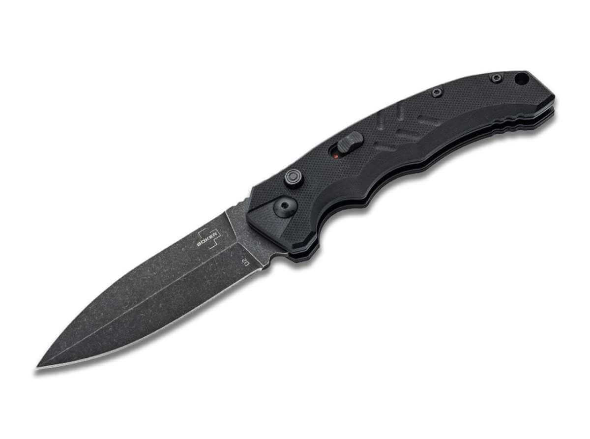 Böker Plus Kalashnikov Button Lock All Black D2 | Boker USA